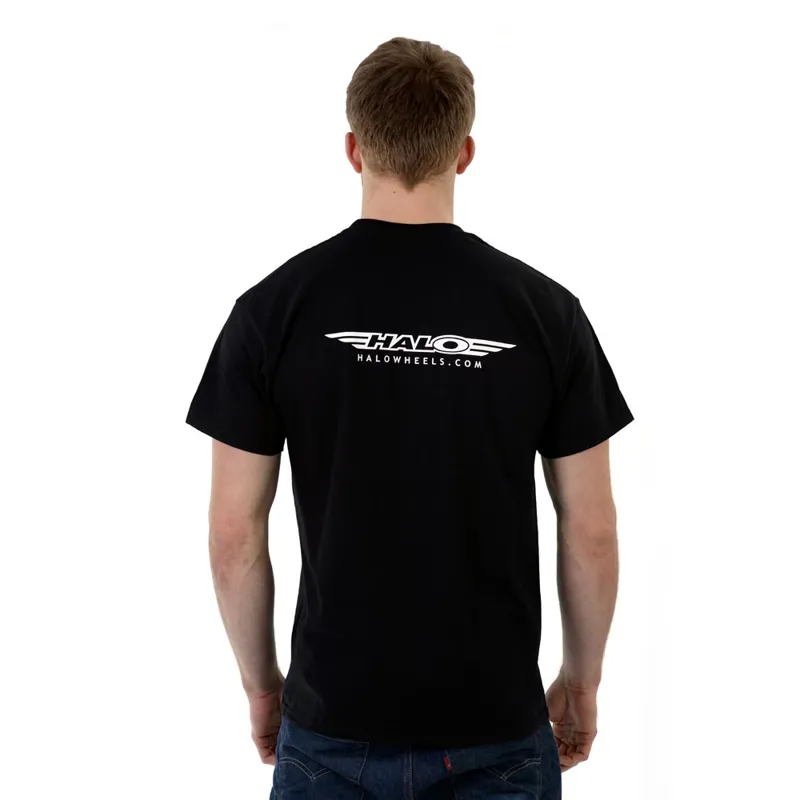 Halo Tech Logo T- Shirt in Black-4