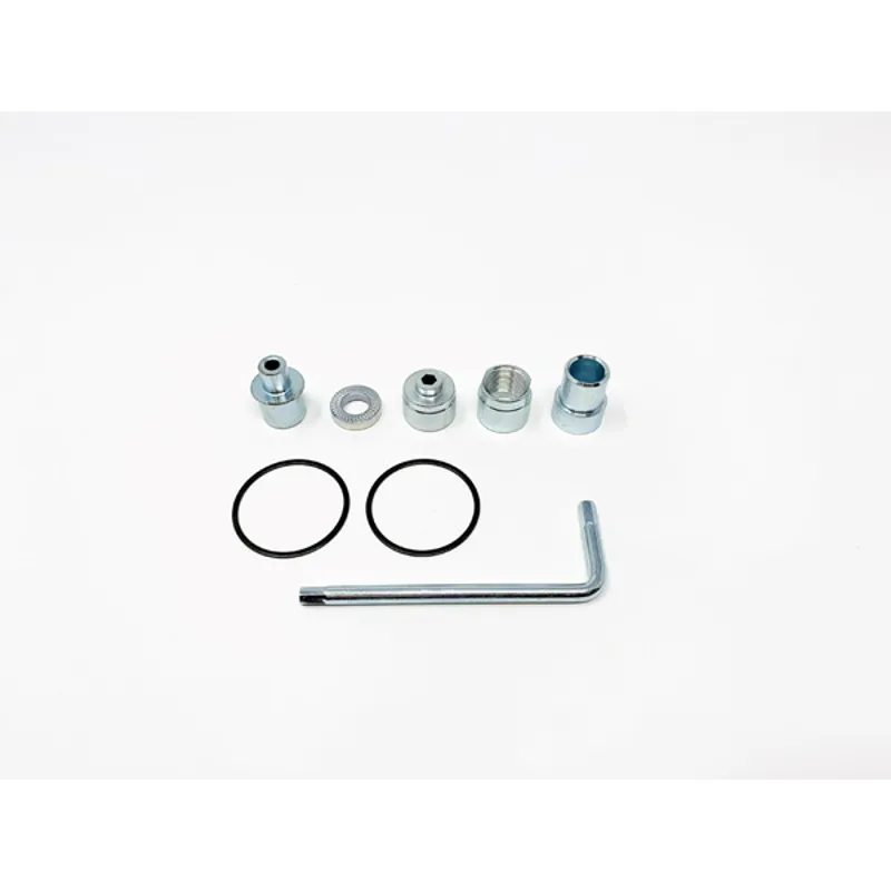 Elite Direct Drive Trainer Universal Axle Inserts in Silver