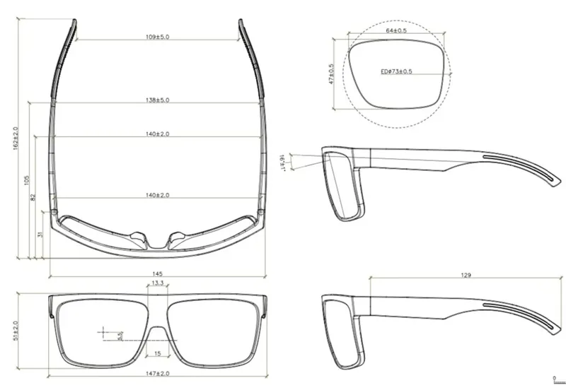 BZ Optics Urban Amber Lens Glasses in Trans Brown-2