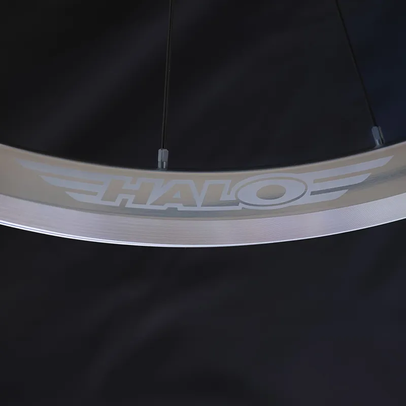 Halo Devaura RS2 700c Front Wheel in Silver with Black Spokes-2