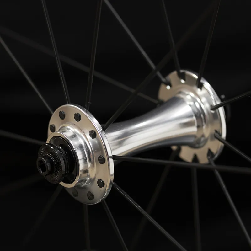 Halo Devaura RS2 700c Front Wheel in Silver with Black Spokes-3