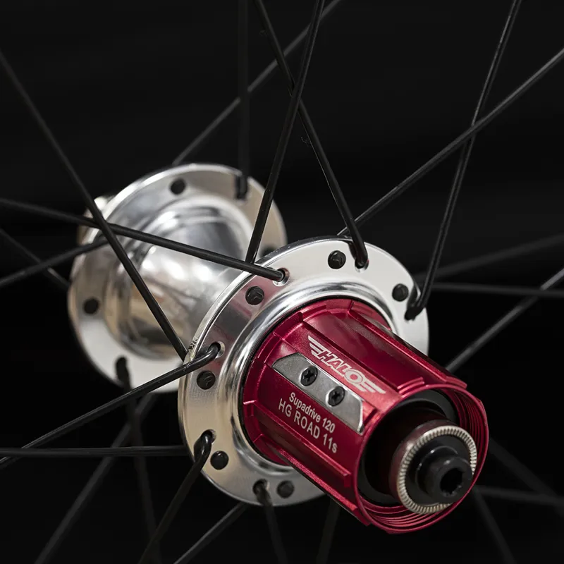 Halo Devaura RS2 700c Rear Wheels in Silver with Black Spokes-4