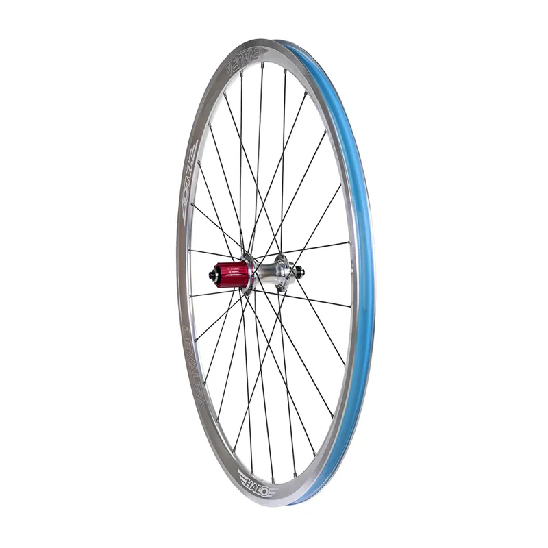 Halo Devaura RS2 700c Rear Wheels in Silver with Black Spokes-1