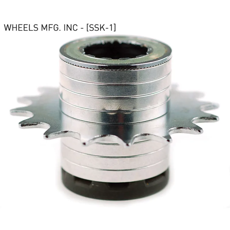 Wheel Manufacturing Shimano Freehub Single Speed Conversion Kit Spacers in Silver