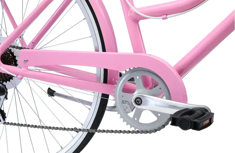 Reid Ladies Classic 7-Speed Vintage Shopper Bike in Pink-3
