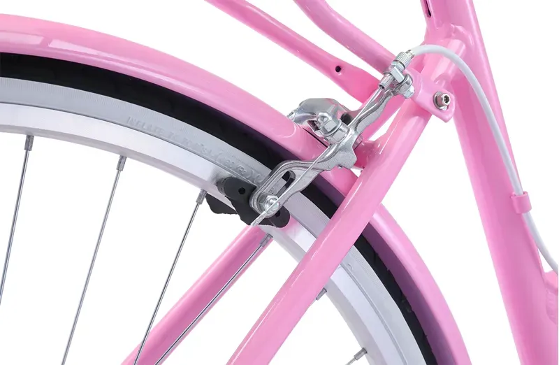Reid Ladies Classic 7-Speed Vintage Shopper Bike in Pink-5