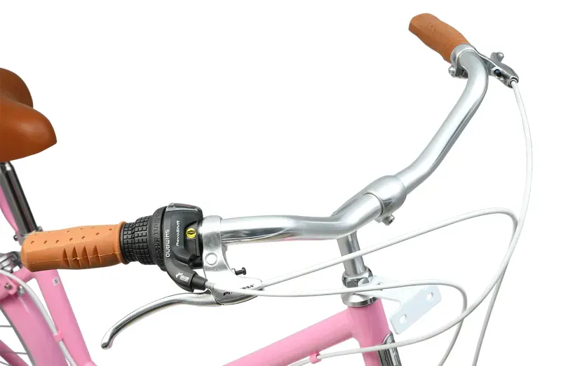 Reid Ladies Classic 7-Speed Vintage Shopper Bike in Pink-6