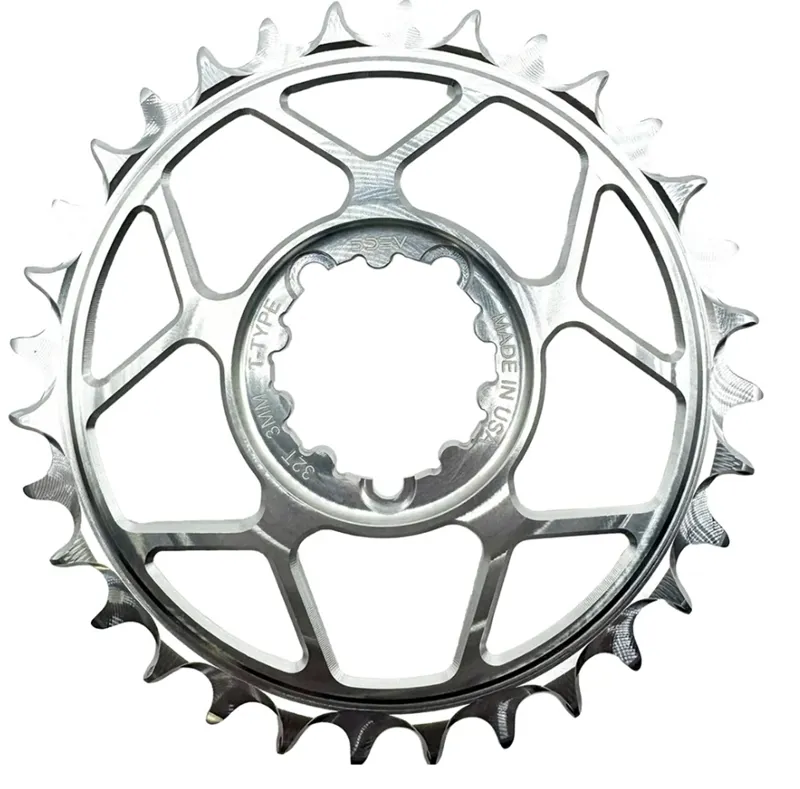 5Dev 8-Bolt Direct Mount T-Type Aluminium Chainring Raw Silver 3