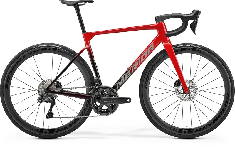 Merida Scultura 9000 Road Bike in Passion Red/Dark Race Red Black