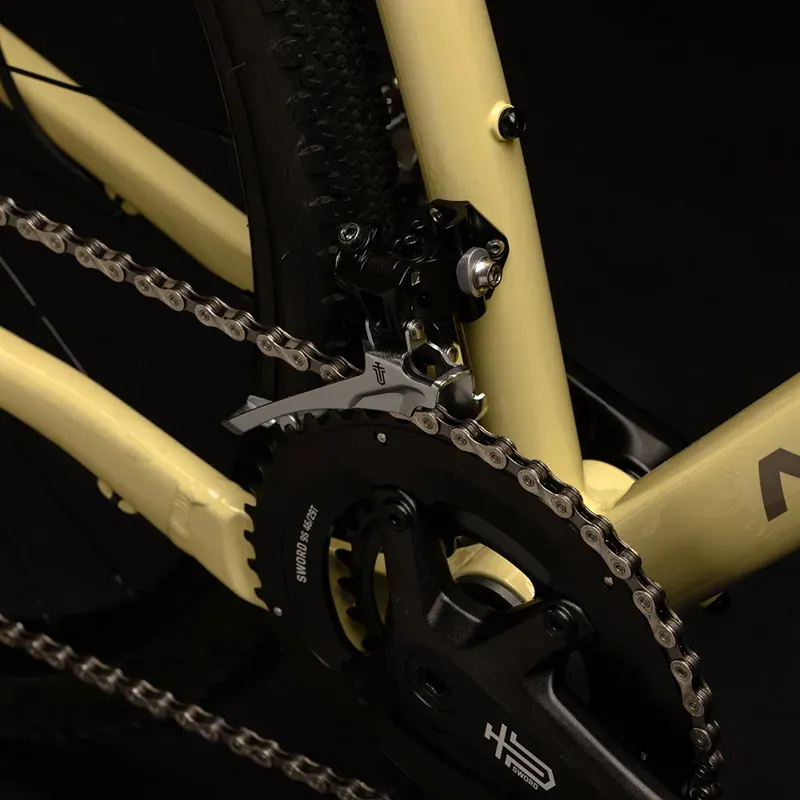 microSHIFT Derailleur - Front - Sword Black 2x9 - Braze-On or Band Clamp-2