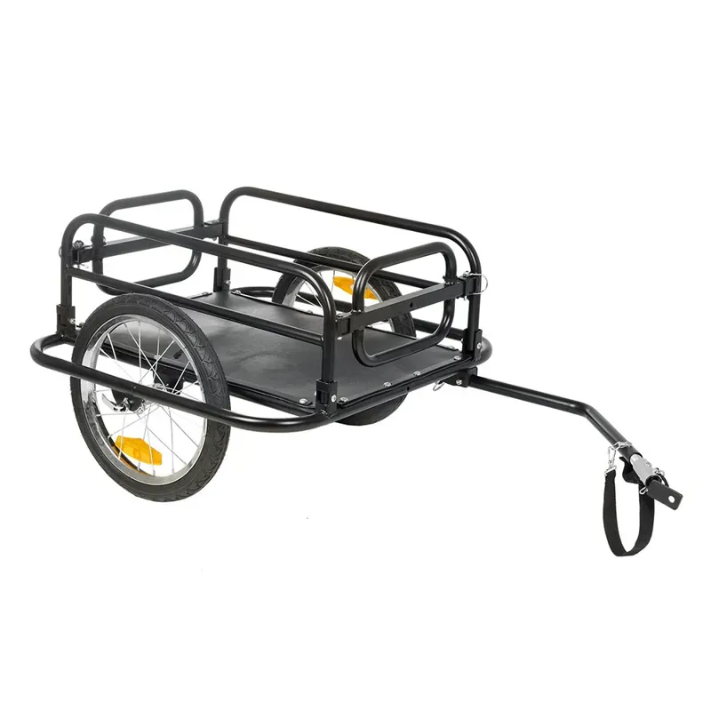 M-Wave Stalwart Carry Fold 2 Trailer Black cargo