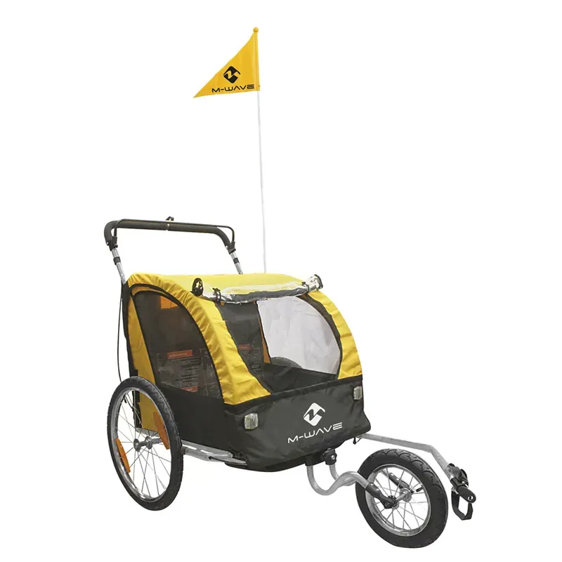 M-Wave Stalwart 3in1 Trailer Yellow 
