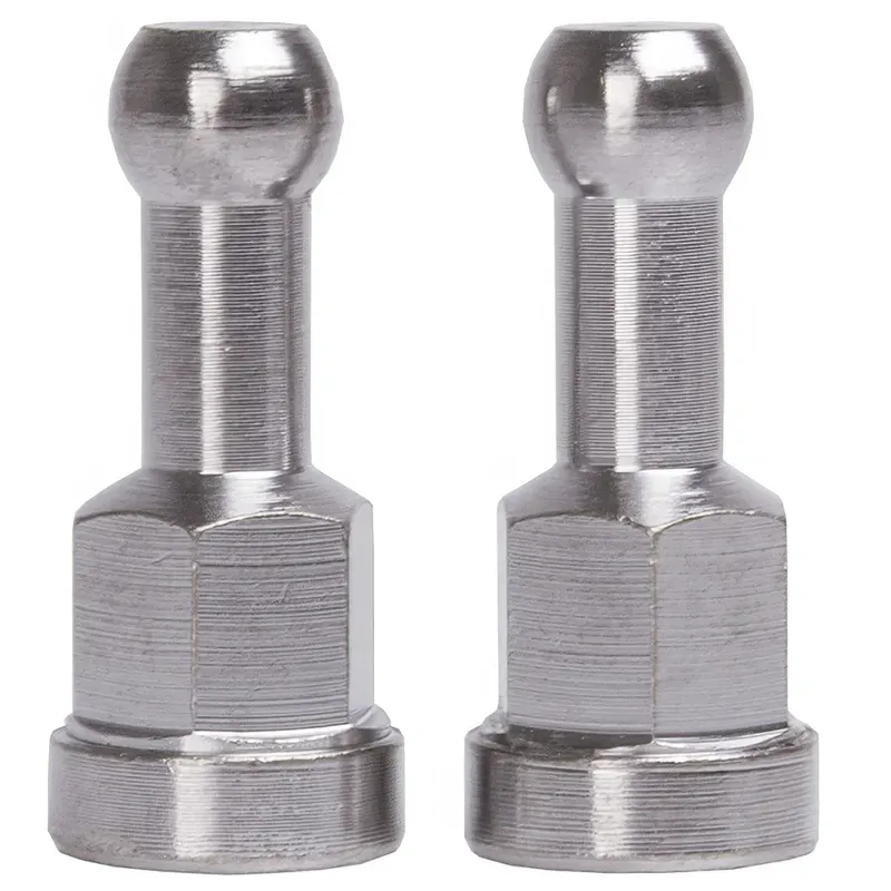 M-Wave Single Wheel Trailer Nutted Hitch Knuckles Silver