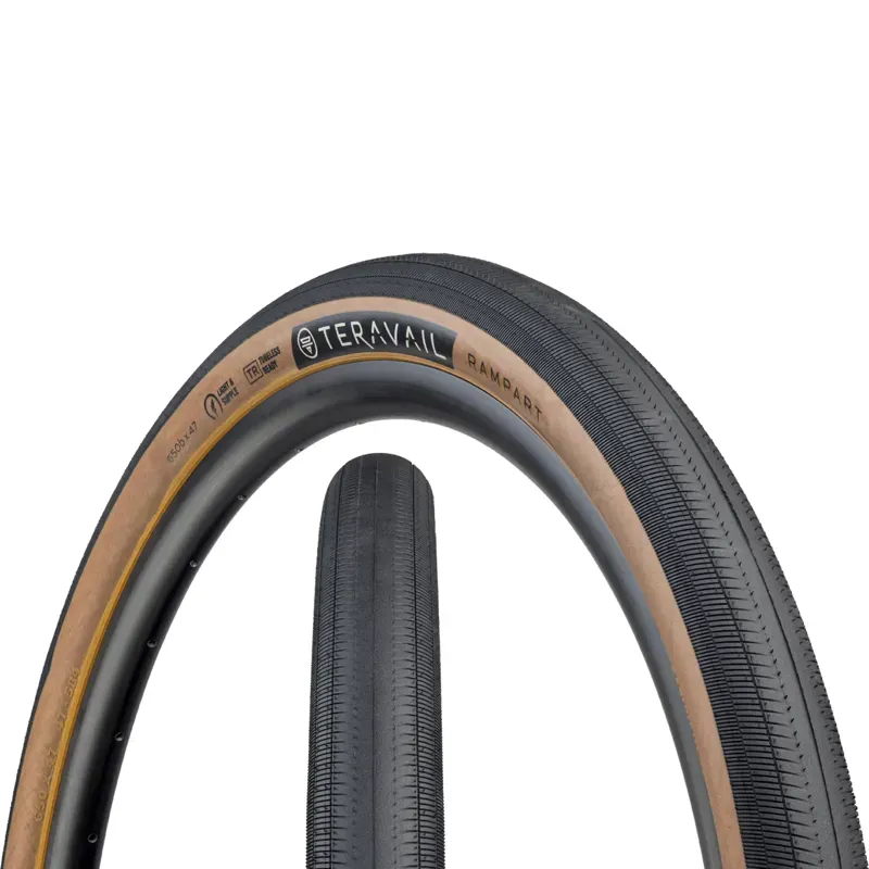 Teravail Rampart 700c Light and Supple in Black/Tan - 700x32/38/42