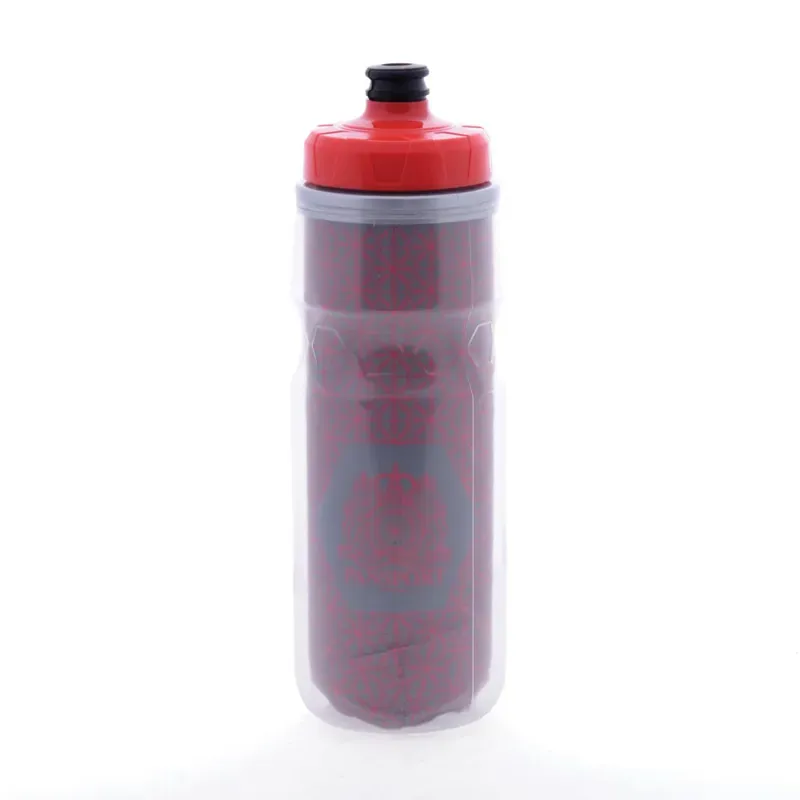 Passport Frostbright Insulated Reflective Water Bottle in Silver/Red