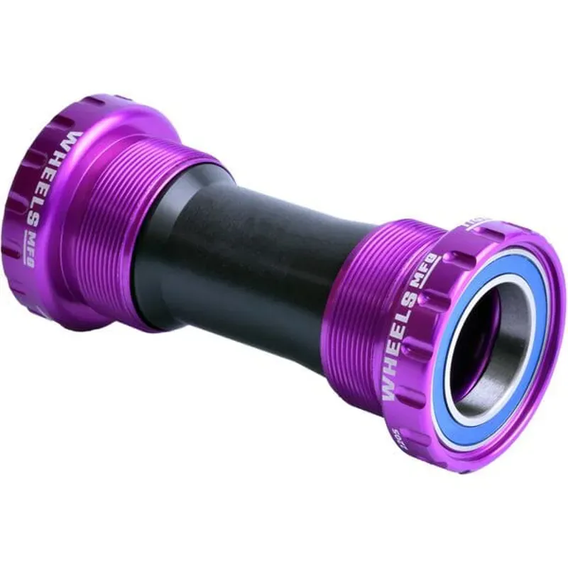 Wheels Manufacturing 24mm Crank BSA Threaded Bottom Bracket in Purple